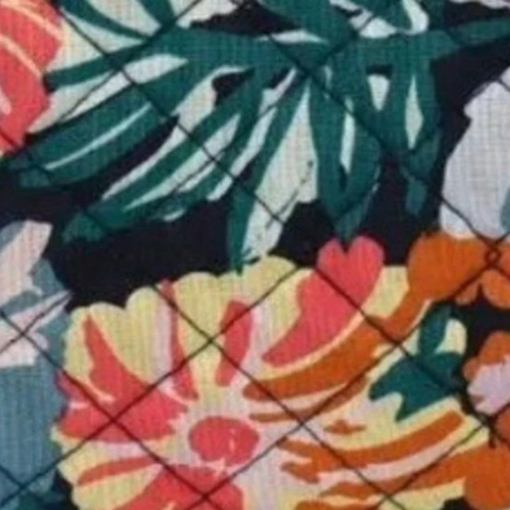 Vera Bradley Happy Blooms Wide Lanyard Floral ID Key Holder 26737-V46 NEW